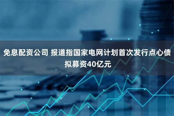 免息配资公司 报道指国家电网计划首次发行点心债 拟募资40亿元